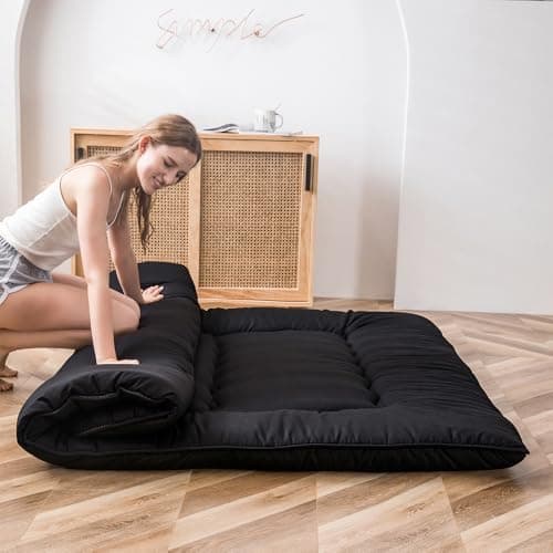 MAXYOYO Japanese Floor Mattress 4" Thick Full Size Foldable Futon Mattress — view 4