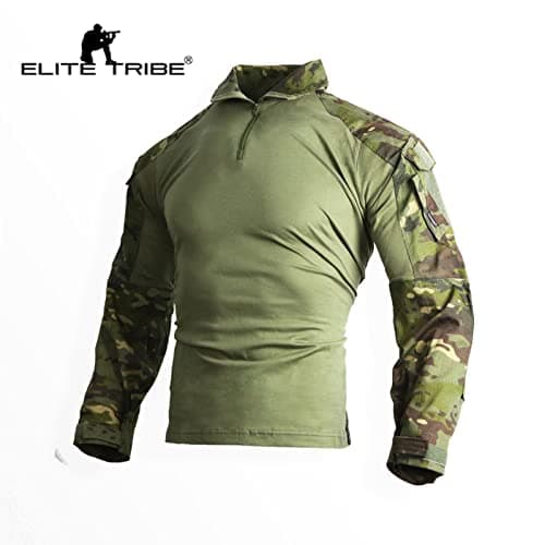 Elite Tribe Gen3 Combat Shirt Pants Suit Airsoft Military Tactical BDU Uniform (Multicam Tropic, Large) — view 3