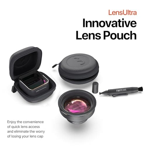 Shiftcam | LensUltra 1.33x Anamorphic Lens - 1.33x Magnification, 113° Angle - Transform Mobile Footage, Captivating Widescreen Ratio, Cinematic Lens Flare, Surreal Perspectives, Premium Design — view 2
