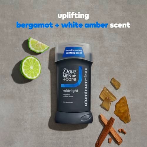 DOVE MEN + CARE Aluminum‑Free Deodorant Stick for Men, Bergamot & White Amber Mood Boosting Scent, 72h Odor Protection, 3 oz — view 2