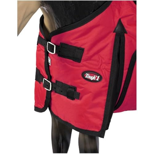 Tough 1 600D Miniature Stable Blanket with Belly Wrap, Red, 45-Inch