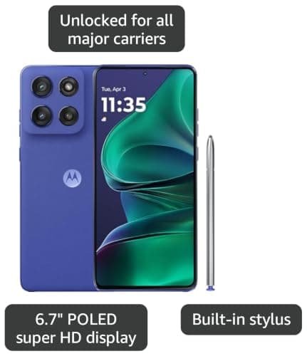Motorola Moto G Stylus - 2025 | Unlocked | Made for US 8/256GB | 50MP Camera | Pantone Surf The Web — view 5