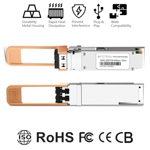 OPSTRAN 100GBASE-SR BiDi QSFP28 SWDM4 Optical Transceiver Module Compatible with H3C QSFP-100G-BIDI-MM850 850nm 100m DOM Duplex LC MMF — view 4