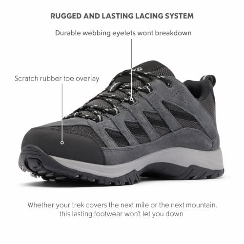 Columbia Mens Crestwood, Shark/Columbia Grey, 10 — view 5