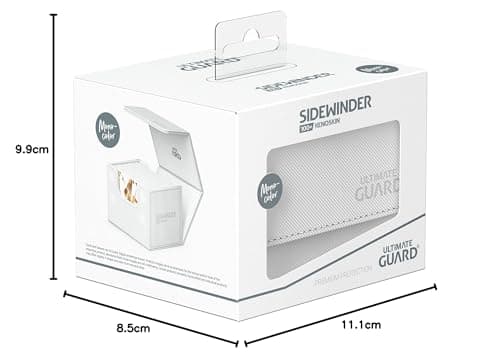 Ultimate Guard Sidewinder 100+, Deck Box for 100 Double-Sleeved TCG Cards, White, Magnetic Closure & Microfiber Inner Lining for Secure Storage — view 7