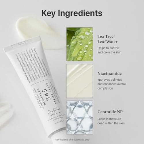 Dr.Althea 345 Relief Cream | PDRN & Hyaluronic Acid for Hydration, Blemish Care | Post-Acne Face Moisturizer with Centella & Niacinamide | Korean Vegan Skincare, 1.69 Fl Oz (Ver.2 - Pack of 1) — view 4