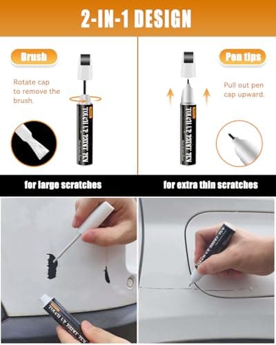 Agate Black Metallic UM Compatible with Ford 2-in-1 Touch Up Paint Pen Ultimate Car Scratch Repair Kit，Quick Fix Rust-Resistant and Long-Lasting Paint Scratch Remover — view 2