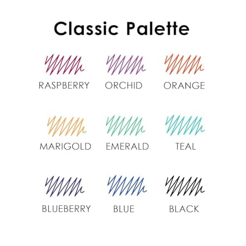 Grabie Erasable Gel Pens, Medium Point 0.7 mm Erasable Pens, Make Mistakes Disappear for Drawing Writing Planner, Pack of 9 Assorted Colors — view 4