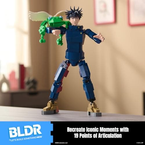 BLDR Jujutsu Kaisen Megumi Fushiguro Building Set - 9.5-Inch Buildable Articulated Action Figure, 0120 — view 2