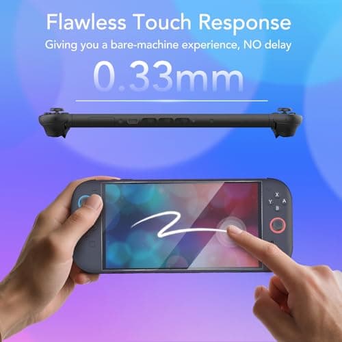 2-Pack Screen Protector Compatible with Nintendo Switch 2 [7.9 inch 2025], Tempered Glass, with Installation Frame, Bubble Free, HD-Clear, Anti-Scratch, Touch Sensitive, Full Coverage — view 6