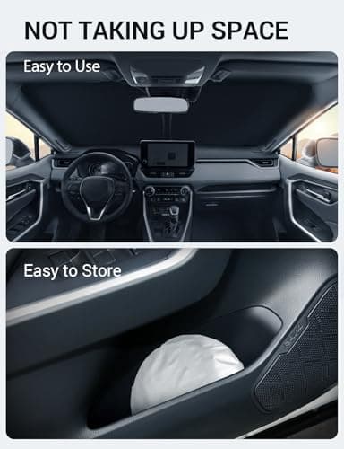 Proadsy Front Windshield Sun Shade Foldable Sunshade Protector Custom Fit 2017-2022 CRV SUV LX EX EX-L EX-L Navi Touring Accessories 2025 Upgrade — view 8