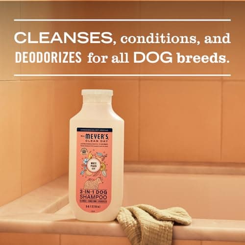 MRS. MEYER'S Clean Day 3 in 1 Dog Shampoo, White Peach Scent, 14oz — view 3