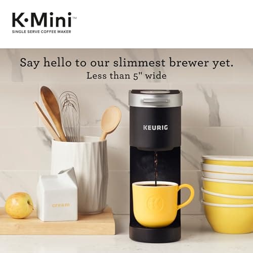 Keurig K-Mini Single Serve K-Cup Pod Coffee Maker, 6 to 12oz Brew size, with Cord Storage, Perfect for Small Spaces, Black — view 2