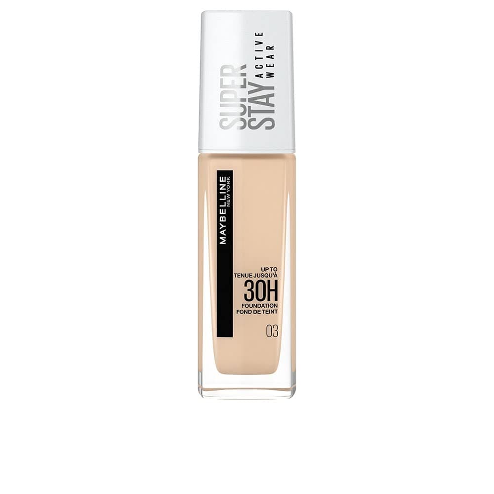 Maybelline New York Super Stay Active Wear, waterproof foundation with high coverage, long-lasting facial make-up for light skin types, colour: No. 10 Ivory (Light), 1 x 30 ml — view 18