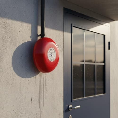 6 Inch 95dB High Decibel Alarm Alarm Electric Security Bells Emergencies Alerts Systems for Indoor Outdoor Use High Volume Security — view 5