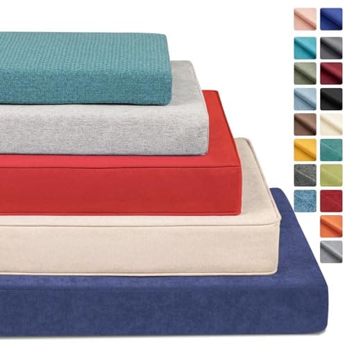 BayHomes Custom Size Bench Cushion for Indoor/Outdoor Patio Furniture/Window Seat Cushions.Premium 75D High-Resilience Foam.Waterproof (Custom Sizes/Colors/Non-Slip Method)