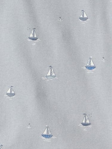 Little Planet by Carter's Neutral 2-piece Pajamas Made with Organic Cotton, Sail Away, 5T — view 2