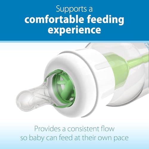 Dr. Brown’s Natural Flow Level 2 Narrow Baby Bottle Silicone Nipple, Medium Flow, 3m+, 100% Silicone Bottle Nipple, 6 Count — view 3