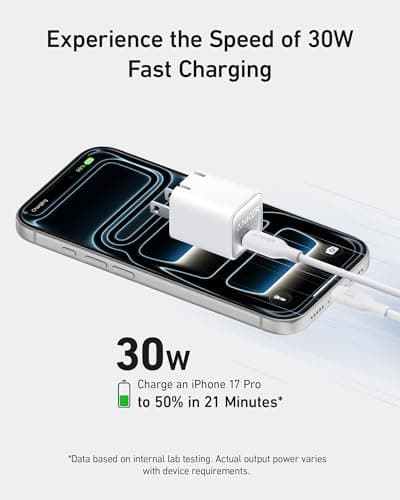 Anker Nano Phone Charger, 30W Portble and Foldable USB C GaN Charger — view 2