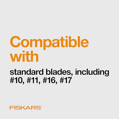 Fiskars SoftGrip Detail Craft Knife - 8" Exacto Knife for Crafting - Multi-Use Exacto Blade Included with Protective Cover — view 6
