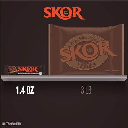 SKOR Crisp Butter Toffee and Chocolate Candy Bars, 1.4 oz (18 Count) — view 6