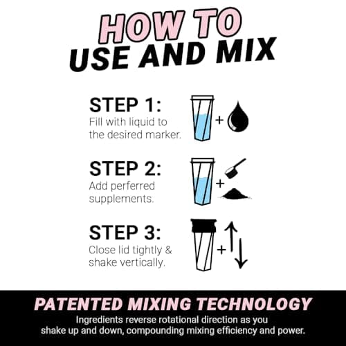 HELIMIX 2.0 Vortex Blender Shaker Bottle Holds upto 28oz | No Blending Ball or Whisk | USA Made | Portable Pre Workout Whey Protein Drink Shaker Cup | Mixes Cocktails Smoothies Shakes | Top Rack Safe — view 2