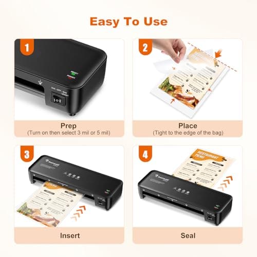 Bonsaii 9 Inch 4 in-1 Thermal Laminator Machine with Never Jam Technology for Documents/Posters/Photos, Personal Laminator with 40 Laminating Sheets, Ideal for Office/School/Home/Business — view 2
