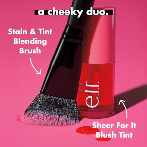 e.l.f. Sheer For It Blush Tint, Multi-Use, Long-Lasting Lip & Cheek Makeup, Creates A Natural Flush Finish, Vegan & Cruelty-Free, Burgun-did That — view 3