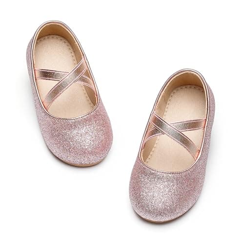 Otter MOMO Toddler/Little Girls Mary Jane Ballerina Flats Size 8 Shoes Slip-on School Party Dress Shoes