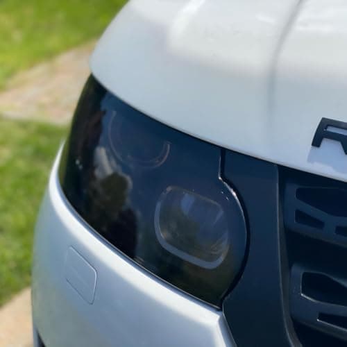 VViViD Smoke Black Gloss Vinyl Headlight Foglight Transparent Tint Wrap Self-Adhesive (16" x 48" w/ Detailer and Felts) — view 3