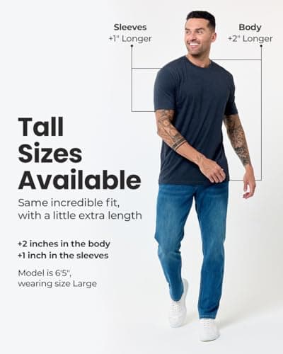 INTO THE AM Men's Plain Tees 9 Pack Multipack - Fitted Crewneck Gym Casual Workout Tshirts Shirts for Men (Black/Charcoal/Grey/Indigo/Ivory/Maroon/Navy/Olive Green/White, Medium) — view 5