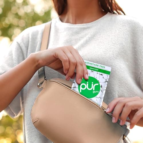 PUR Gum | Aspartame Free Chewing Gum | 100% Xylitol | Natural Spearmint Flavored Gum, 55 Pieces (Pack of 1) — view 6