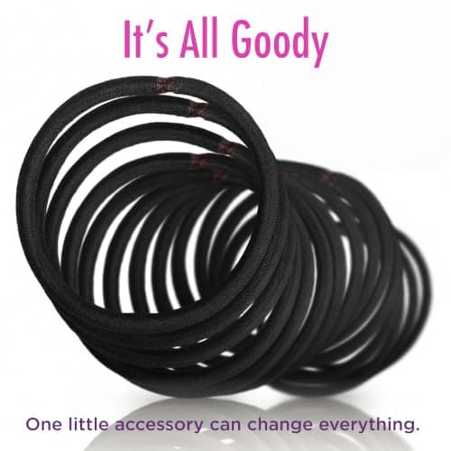 Goody Ouchless Hair Elastics - No Pull, No Breakage, Tangle-Free Hold for Thick, Curly, Coily & Textured Hair - 30 Count, Black, Long-Lasting Ponytail Holders for Women & Men — view 11
