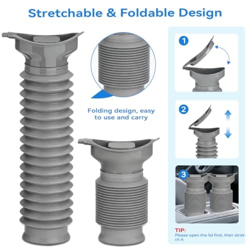 Pee Bottles for Men, Portable Urinal, Collapsable Portable Urinal 750ML — view 5