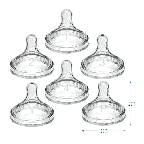 Dr. Brown’s Natural Flow Level 1, Wide-Neck Baby Bottle Nipple, Slow Flow, 100% Silicone, 2 Pack, 0m+ — view 12