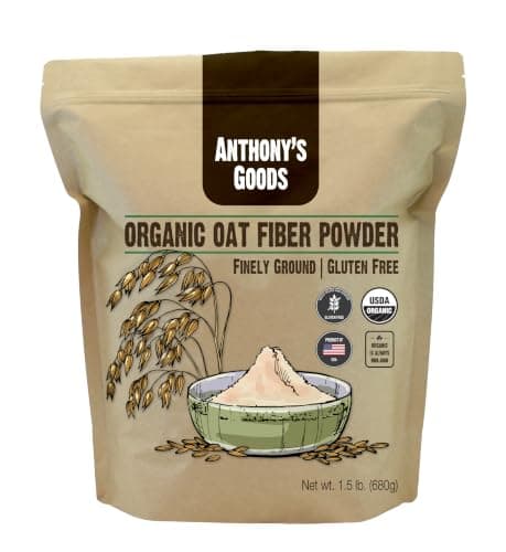 Anthony's Organic Oat Fibre, Batch Tested Gluten Free, Non-GMO, 680g