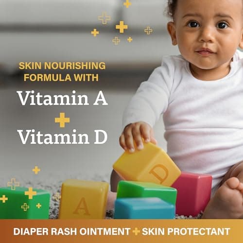 A+D Original Diaper Rash Ointment Prevents & Treats Diaper Rash, Moisturizing Skin Protectant with Vitamins A & D, Healing Skin Ointment for Dry and Cracked Skin 16 oz — view 2
