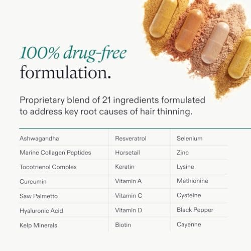 Nutrafol Women's Hair Growth Supplements, Ages 18-44, Clinically Tested for Visibly Thicker and Stronger Hair, Dermatologist Recommended - 1 Month Supply — view 4