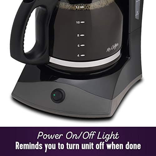 Mr. Coffee Black Coffee Maker, 12 Cups, with Auto Pause and Glass Carafe, Perfect for Home and Office Use — view 4