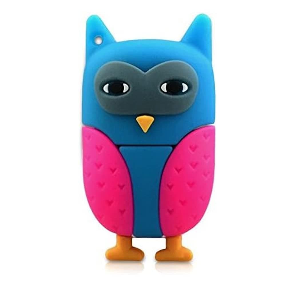 Ulticool - Búho 8 GB - Owl - Memoria Almacenamiento de Datos – USB Flash Pen Drive Memory Stick - Rosa y Azul