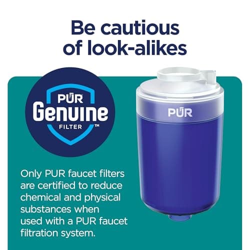 PUR PLUS Faucet Mount Replacement Water Filter 2-Pack, Genuine PUR Filter, 3-in-1 Powerful, Natural Mineral Filtration, Lead Removal, 6-Month Value, Blue (RF99992) — view 6