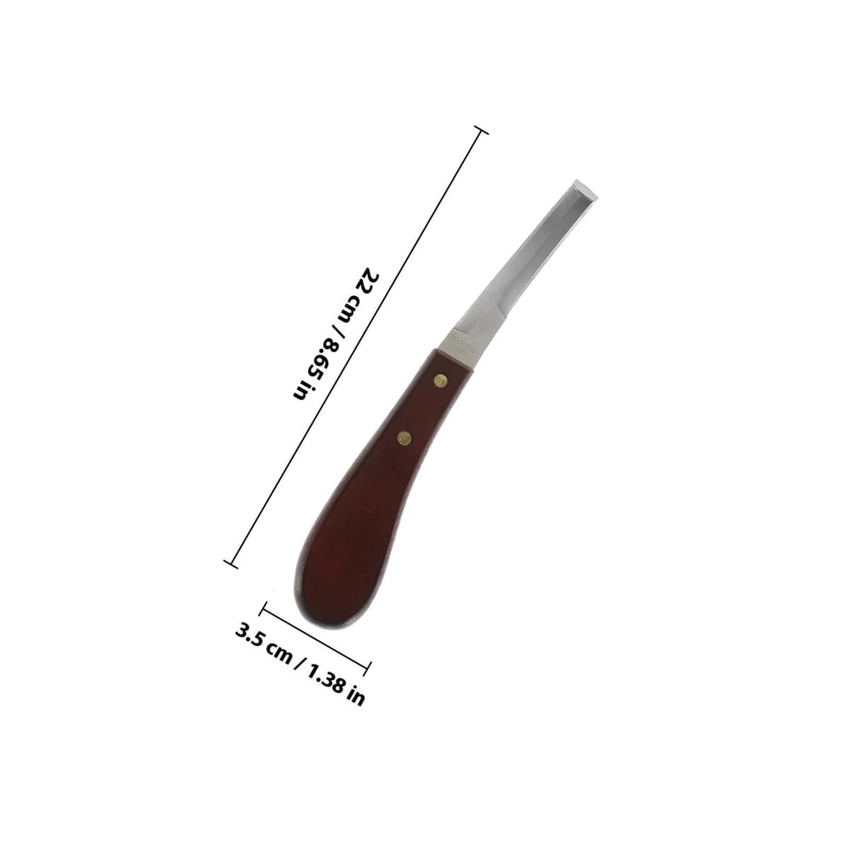 Cuchillo Reutilizable para Pezuñas de Ganado, Cortador Profesional de Doble Filo en Acero Inoxidable, Herramienta para Herrar Caballos en Pastos y Establos — view 2