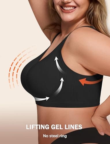 LetsJoli Jelly Bras for Women No Underwire Plus Size Push Up Supportive — view 4
