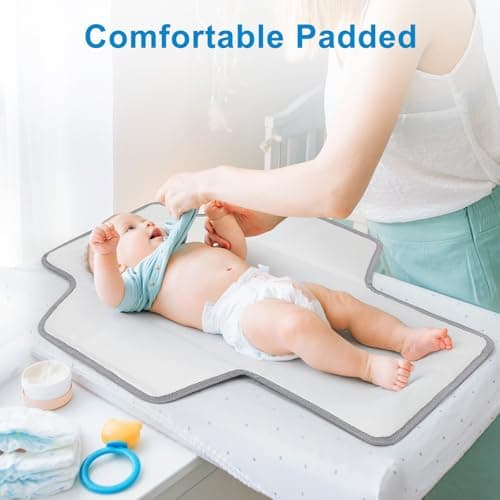 Accmor Portable Diaper Changing Pad, Waterproof Baby Changing Mat, Foldable Travel Diaper Changing Pads for Baby — view 2
