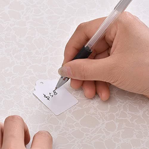 1100 pcs Marking Price Tags White Smooth Surface Labels Hanging String Display Tags for Pricing Gift Jewelry Clothing Yard Sale Products Shoes Teabags DIY Crafts — view 6