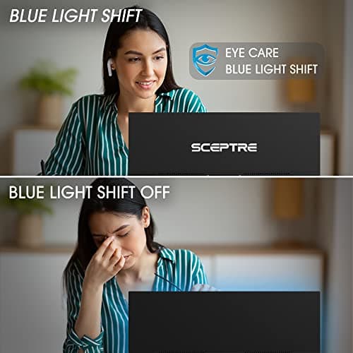 Sceptre 24-inch Prime Monitor Thin 1080p LED Monitor 99% sRGB 2x HDMI VGA Build-in Speakers, Machine Black (E248W-19203R 2025 Series) — view 4