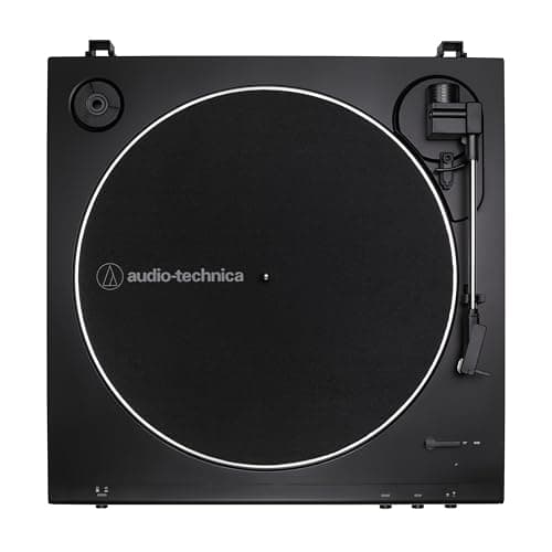 Audio-Technica AT-LP60X-BK Fully Automatic Belt-Drive Stereo Turntable, Black, Hi-Fi, 2 Speed, Dust Cover, Anti-Resonance, Die-Cast Aluminum Platter — view 2