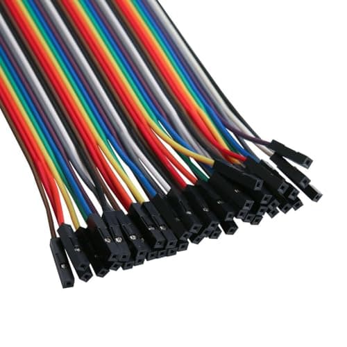 ELEGOO 120pcs Multicolored Dupont Wire 40pin Male to Female, 40pin Male to Male, 40pin Female to Female Breadboard Jumper Wires Ribbon Cables Kit Compatible with Arduino Projects — view 2