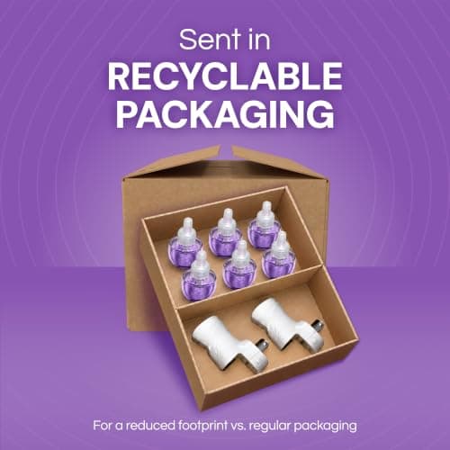 Air Wick Plug in Scented Oil Starter Kit, 2 Warmers + 6 Refills, Lavender & Chamomile, Eco Friendly, Essential Oils, Air Freshener — view 6