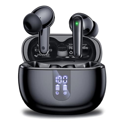 Headphones Bluetooth 6.0 Wireless Earbuds, HiFi Ear Buds, Air Pro 4, 3g Lite Earphones ENC Noise Cancelling and AI Chip Wireless Headphones, IP7 for iPhone Samsung Google Android iPad Adults Student